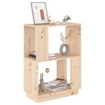 vidaXL Bibliothèque/Séparateur de pièce 51x25x70 cm Bois de pin solide