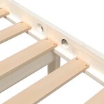 vidaXL Cadre de lit sans matelas blanc bois massif 160x200 cm