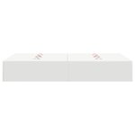 Cadre de lit de rangement vidaXL Blanc 120x190 cm