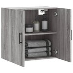 vidaXL Armoire murale sonoma gris 60x31x60 cm bois d'ingénierie