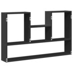 vidaXL Étagère murale noir 99x15x60 cm bois d'ingénierie