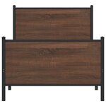 vidaXL Cadre de lit métal avec tête de lit et pied de lit 80x200 cm
