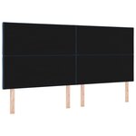 vidaXL Tête de Lit LED Bleue Tissu 200 cm Moderne Tête de Lit LED