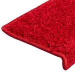vidaXL Tapis d'escalier 15 Pièces 65x21x4 cm Rouge