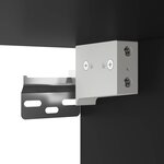 vidaXL Ensemble de meubles salle de bain 4 Pièces noir bois d'ingénierie