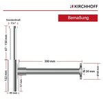 SCHÜTTE Siphon d'évier pour bassin de design