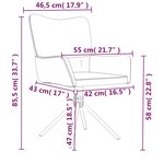 vidaXL Chaises pivotantes à manger lot de 2 Rose Velours