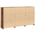 vidaXL Buffet avec lumières LED Bois ancien 181 5 x 37 x 100 cm