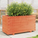 vidaXL Jardinière cire marron 90x40x49 5 cm bois de pin massif
