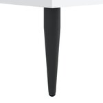 vidaXL Cadre de lit sans matelas blanc 140x200 cm bois d'ingénierie