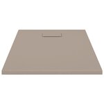 vidaXL Receveur de douche SMC Marron 100x70 cm