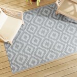 vidaXL Tapis d'extérieur gris 140x200 cm PP
