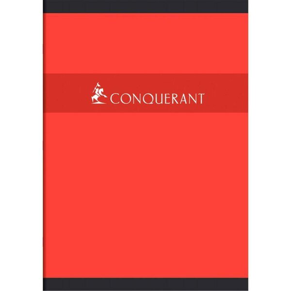 Cahier piqûre 192 pages seyès 70 g  couverture carte recyclée  format 21 x 29 7 cm CONQUERANT
