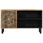vidaXL Meuble TV 80x31x46 cm bois massif de manguier