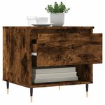 vidaXL Tables basses 2 Pièces chêne fumé 50x46x50 cm bois d'ingénierie