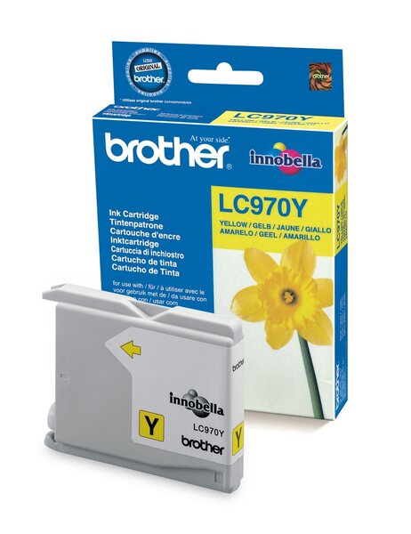 Cartouche d'encre brother lc970y (jaune)
