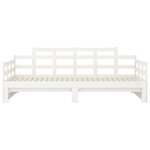 vidaXL Lit coulissant sans matelas blanc 2x(90x190) cm