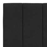 vidaXL Coussin de tête de lit noir 200 cm velours