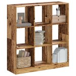 vidaXL Bibliothèque vieux bois 102x32x108 cm bois d'ingénierie