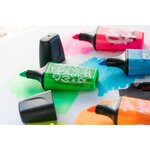 3 surligneurs BOSS MINI by Snooze One vert + jaune + bleu x 10 STABILO