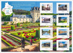 Collector 8 timbres - La Loire à vélo, 20 ans de voyage entre histoire et nature - Lettre Verte