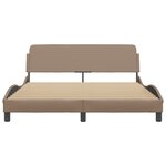 vidaXL Cadre de lit sans matelas cappuccino 160x200 cm similicuir