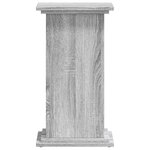 vidaXL Support pour plantes sonoma gris 33x33x60 cm bois d'ingénierie