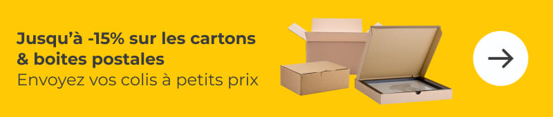 Jusqu&apos;à -15% sur les cartons &amp; boites postales