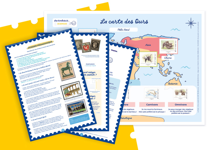 Contenu des ouvrages pédagogiques La Poste pour les enseignants