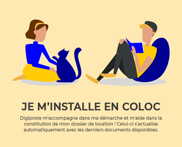 je m&apos;installe en coloc